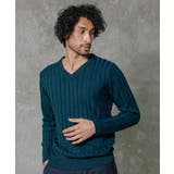 グラデーションVネックニット | MICHEL KLEIN HOMME | 詳細画像2 