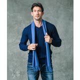 ネイビー(57) | グラデーションVネックニット | MICHEL KLEIN HOMME