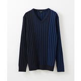 ネイビー(57) | 【2023年モデル】グラデーションVネックニット | MICHEL KLEIN HOMME