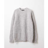 ライトグレー(91) | ウールブレンドクルーネックニット | MICHEL KLEIN HOMME