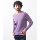 リブ編みVネックニット | MICHEL KLEIN HOMME | 詳細画像4 