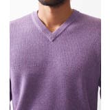 リブ編みVネックニット | MICHEL KLEIN HOMME | 詳細画像8 