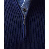 リブ編みハーフジップニット | MICHEL KLEIN HOMME | 詳細画像8