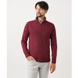 ガーメントダイリブ ハーフジップニット | MICHEL KLEIN HOMME | 詳細画像13