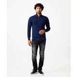 ガーメントダイリブ ハーフジップニット | MICHEL KLEIN HOMME | 詳細画像2