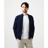 ネイビー | スタンドカラ―ニットカーディガン | MICHEL KLEIN HOMME