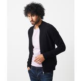 ブラック | クラシカルニットZIPアップカーディガン | MICHEL KLEIN HOMME