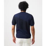 ダイアゴナル柄クルーネック半袖ニット | MICHEL KLEIN HOMME | 詳細画像5