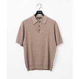ベージュ | ニットポロシャツ | MICHEL KLEIN HOMME