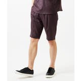 パープル | 【セットアップ】ワンタックイージーショートパンツ | MICHEL KLEIN HOMME