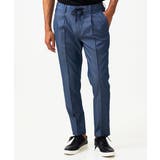 ブルー | 【セットアップ】デニム調ワンタックイージーパンツ | MICHEL KLEIN HOMME