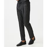 ブラック | 【セットアップ】デニム調ワンタックイージーパンツ | MICHEL KLEIN HOMME