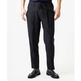 ブラック | 9分丈セミイージースラックスパンツ | MICHEL KLEIN HOMME
