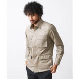 ベージュ(82) | ヴィンテージ調ツイルシャツジャケット セットアップ | MICHEL KLEIN HOMME
