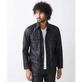 ブラック(94) | ヴィンテージ調ツイルシャツジャケット セットアップ | MICHEL KLEIN HOMME