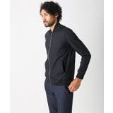 ブラック(94) | リブ編みナイロンMA-1ブルゾン | MICHEL KLEIN HOMME