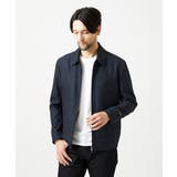 ストライプ柄ウールコットンジップブルゾン | MICHEL KLEIN HOMME | 詳細画像2 