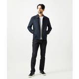 ストライプ柄ウールコットンジップブルゾン | MICHEL KLEIN HOMME | 詳細画像3 