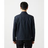 ストライプ柄ウールコットンジップブルゾン | MICHEL KLEIN HOMME | 詳細画像6 