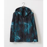 ブラック | スモーク柄メッシュパーカーブルゾン | MICHEL KLEIN HOMME
