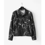ブラック | 《日本製》20th FACTOTUMコラボ スモーク柄デニムジャケット | MICHEL KLEIN HOMME