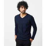 ネイビー(57) | 《日本製》セミシルケット長袖カットソー | MICHEL KLEIN HOMME