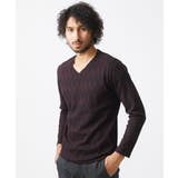 パープル(77) | 《日本製》セミシルケット長袖カットソー | MICHEL KLEIN HOMME