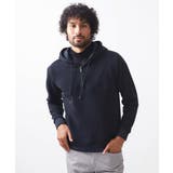 ブラック | 《日本製》モールZIPプルオーバーパーカー | MICHEL KLEIN HOMME