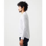 《日本製》レンガ柄Vネック長袖カットソー | MICHEL KLEIN HOMME | 詳細画像5