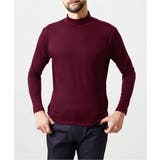 レッド | ジャージモックネックカットソー | MICHEL KLEIN HOMME