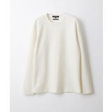 ホワイト(90) | ヘリンボン柄カットソー | MICHEL KLEIN HOMME