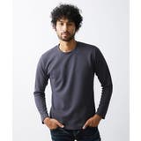 ダークグレー(93) | ヘリンボン柄カットソー | MICHEL KLEIN HOMME