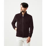 パープル | スタンドカラーモールニットカーディガン | MICHEL KLEIN HOMME