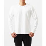 ホワイト | 【BODY MAKE】ダブルフェイスクルーネック長袖カットソー | MICHEL KLEIN HOMME