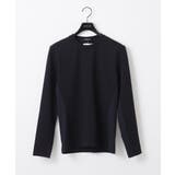 ブラック | 【BODY MAKE】ダブルフェイスクルーネック長袖カットソー | MICHEL KLEIN HOMME
