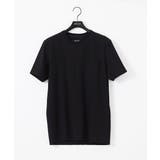 ブラック | 《日本製》胸ポケット付きクルーネック半袖カットソー | MICHEL KLEIN HOMME