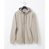 ベージュ | 【セットアップ】ダブルフェイスZIPパーカー | MICHEL KLEIN HOMME