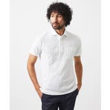 ホワイト | 《日本製》リンクスVネック半袖ポロシャツ | MICHEL KLEIN HOMME