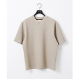 ベージュ | 【セットアップ】ダブルフェイスクルーネック半袖カットソー | MICHEL KLEIN HOMME