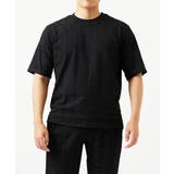 ブラック | 【セットアップ】ジャカードクルーネック半袖カットソー | MICHEL KLEIN HOMME