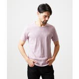 《日本製》スモーク柄クルーネック半袖カットソー | MICHEL KLEIN HOMME | 詳細画像1 