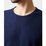 《日本製》スモーク柄クルーネック半袖カットソー | MICHEL KLEIN HOMME | 詳細画像6 