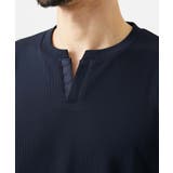 《日本製》キーネック半袖カットソー | MICHEL KLEIN HOMME | 詳細画像5