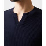 キーネックウェーブ半袖カットソー | MICHEL KLEIN HOMME | 詳細画像5 