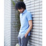 ブルー(55) | オリジナル柄ポロシャツ | MICHEL KLEIN HOMME