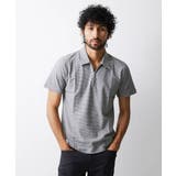 ライトグレー(91) | 《日本製》幾何柄ポロシャツ | MICHEL KLEIN HOMME