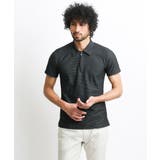 ダークグレー(93) | 《日本製》幾何柄ポロシャツ | MICHEL KLEIN HOMME