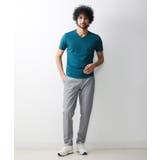 【2023年モデル】《日本製》格子柄リンクス半袖カットソー | MICHEL KLEIN HOMME | 詳細画像2