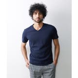 ネイビー(56) | 【2023年モデル】《日本製》格子柄リンクス半袖カットソー | MICHEL KLEIN HOMME