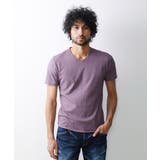 パープル(63) | 【2023年モデル】《日本製》格子柄リンクス半袖カットソー | MICHEL KLEIN HOMME